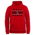 Ball State Cardinals Big & Tall Micro Mesh Sweatshirt Red