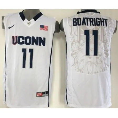 Huskies #11 Ryan Boatright White Basketball Stitched NCAA Jersey
