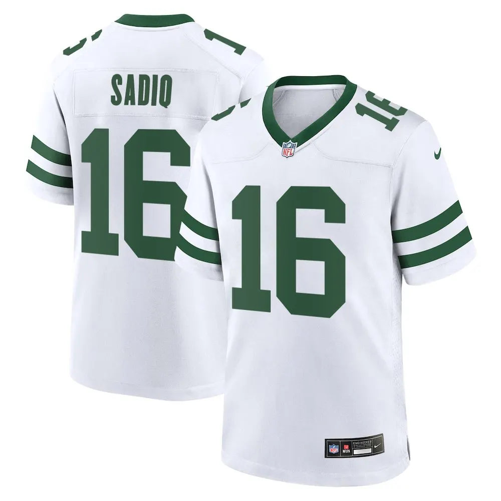 Men's New York Jets #16 Kenyon Sadiq White 2026 NFL Draft Game Jersey