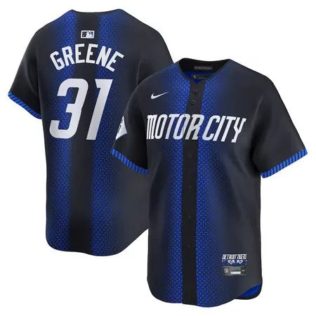 Men's Detroit Tigers #31 Riley Greene
Navy 2024 City Connect Limited Jersey