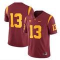 Men's USC Trojans #13 Caleb Williams Red Stitched Jersey JVW8